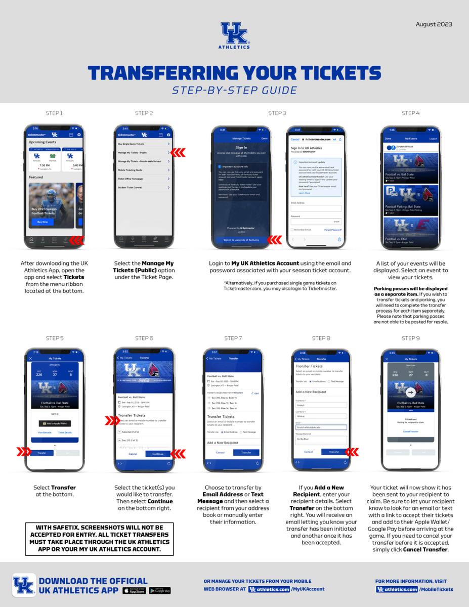 Transfer Mobile Guide